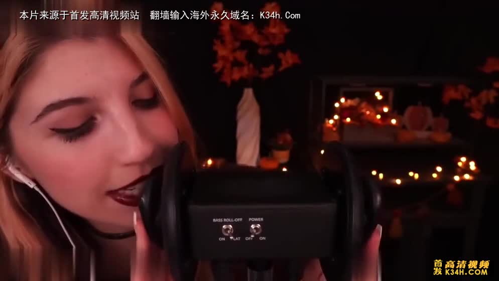 ASMR–轻声低语双声道舔耳_FrivolousFox（欧美）